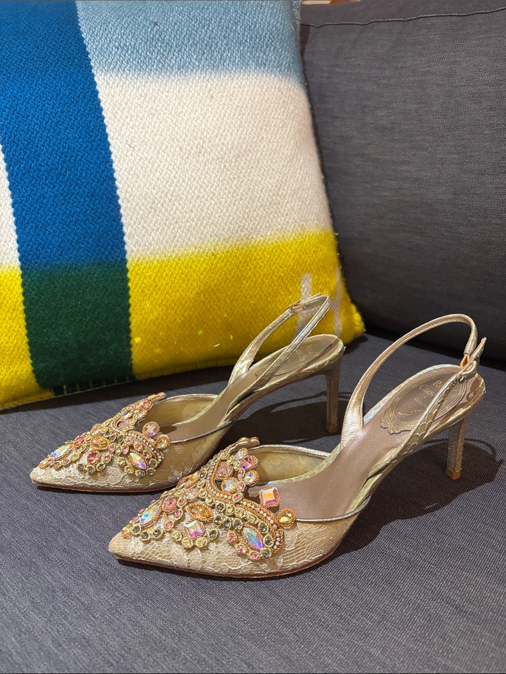 Rene Caovilla Slingback Pumps - Picture 3 of 4